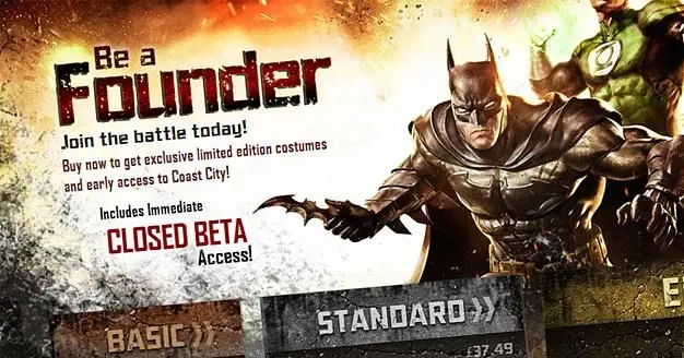 Infinite Crisis Founder packages revealed, include immediate closed beta access