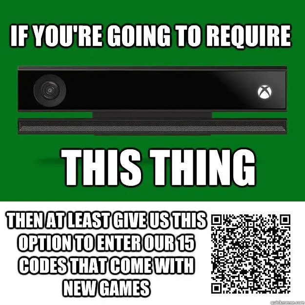Xbox One's Kinect will enter redemption codes for you