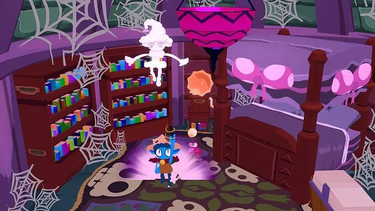 Colorful puzzle adventure Rhell: Warped Worlds & Troubled Times sets March launch on Steam, drops new demo