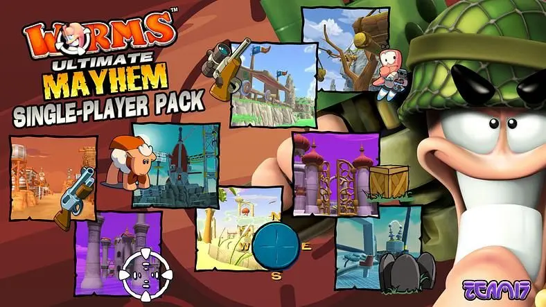 Three DLC packs available for Worms Ultimate Mayhem
