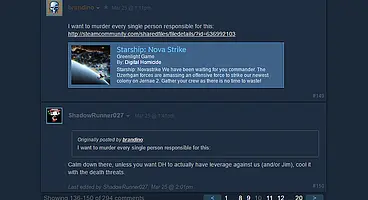Steam responds to Digital Homicide