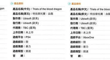 Taiwanese rating board leaks Trials of the Blood Dragon