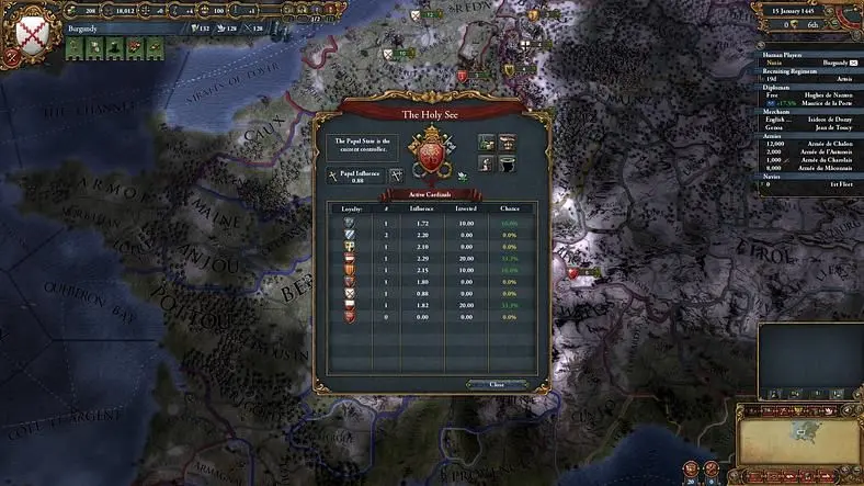 Latest Europa Universalis IV dev diary on Art of War's diplomacy and catholics