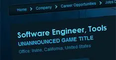 Blizzard has "Unannounced Game Title", need "tools engineer"