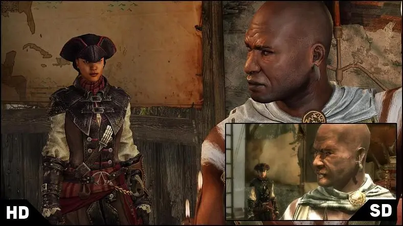 Screenshots compare Assassin's Creed: Liberation HD with Vita version