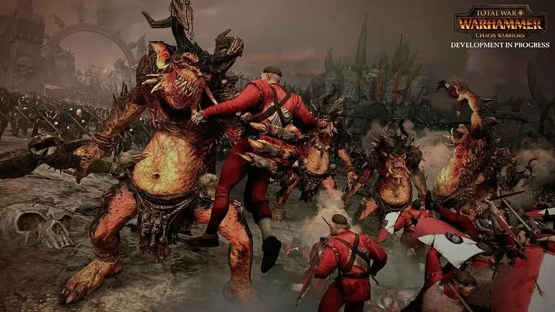 Creative Assembly show off the power of the Chaos Warriors in Total War: Warhammer