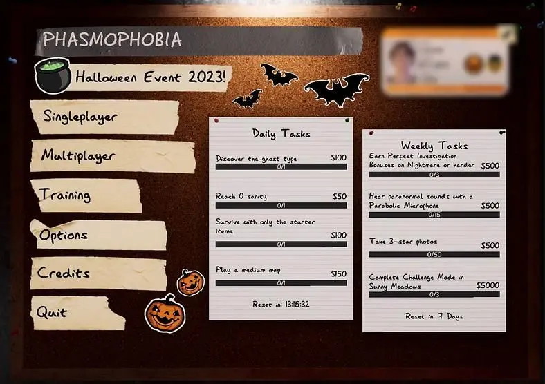Phasmophobia Ascension Minor Update v0.9.2.0 ends Halloween Season