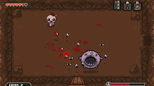 See The Binding of Isaac: Rebirth's co-op mode in action