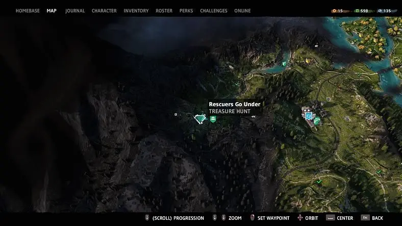 Far Cry New Dawn Rescuers Go Under - How to Complete the Treasure Hunt