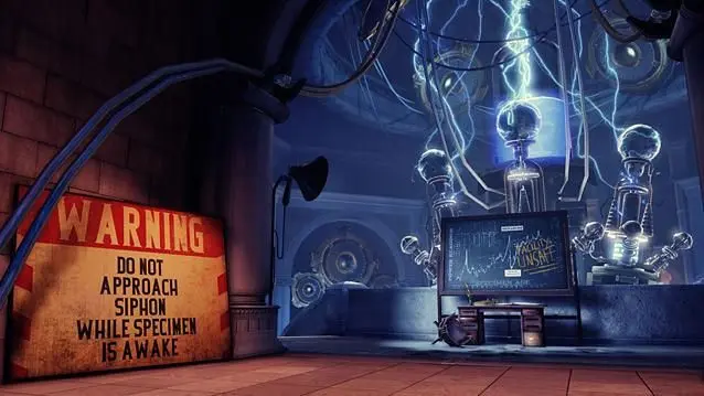 It's a BioShock game alright. It even kicks off with a trip to a lighthouse, although this time you approach by paddle and leave by rocket.