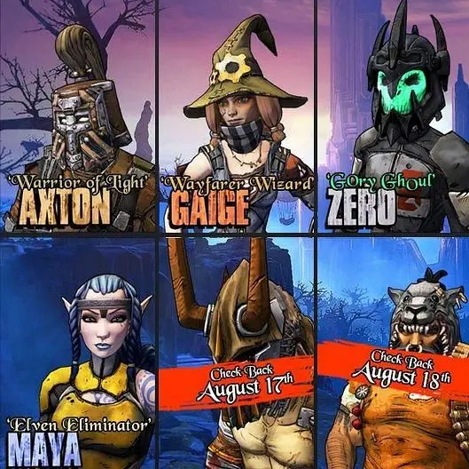Dragon's Keep Heads "SHIFT" codes available for Borderlands 2