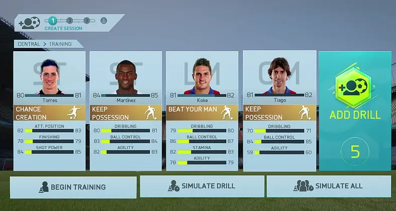 FIFA 16 Career mode adds pre-season tournaments and player training