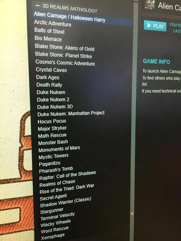 3D Realms Anthology includes 32 titles, arrives on Steam May 5th