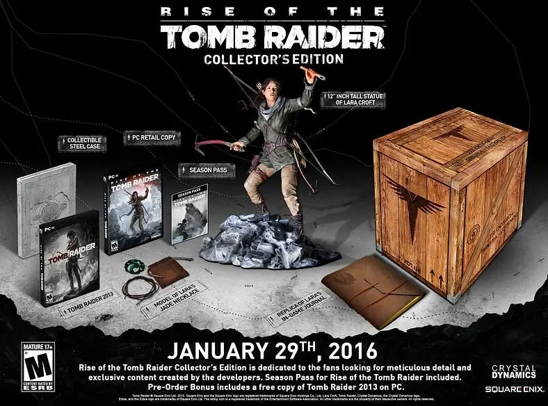 Square Enix announces January 28 release date for PC version of Rise of the Tomb Raider
