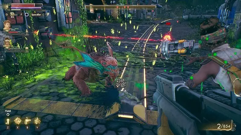 The Outer Worlds Holster - how to put weapons away