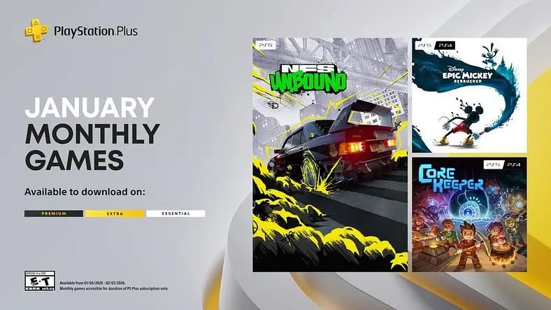 PlayStation Plus Games List for January 2026