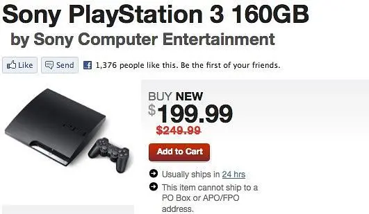 GameStop drops PS3 price by $50
