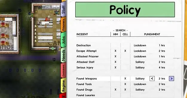 Prison Architect Alpha 13 features escape tunnels, prisoner punishments