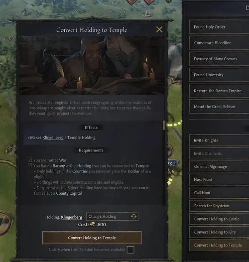 This Crusader Kings 3 Mod Lets You Convert Holdings in Your Counties