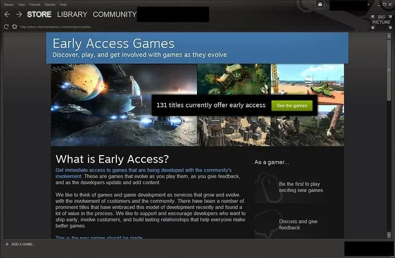 Early Access on Steam: Paying the Price for Unfinished Games