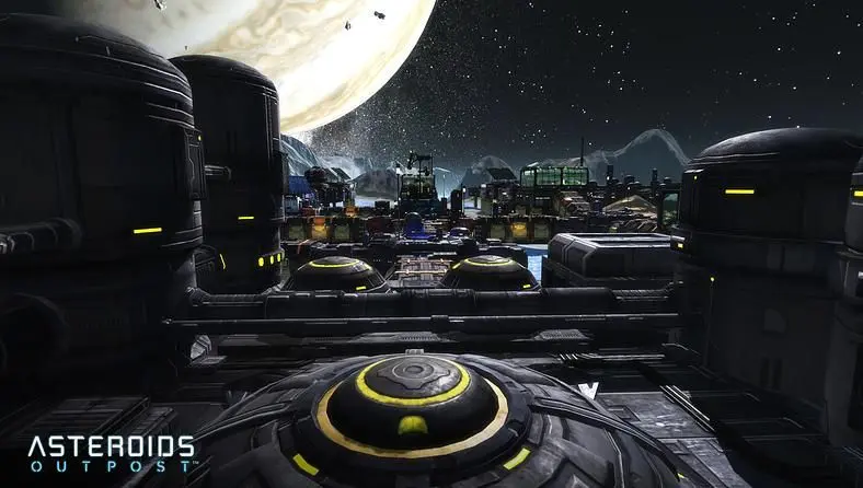 Asteroids: Outpost connotes thoughts of Syndicate and Dungeon Keeper. No not those ones, the newer ones. Oh dear.