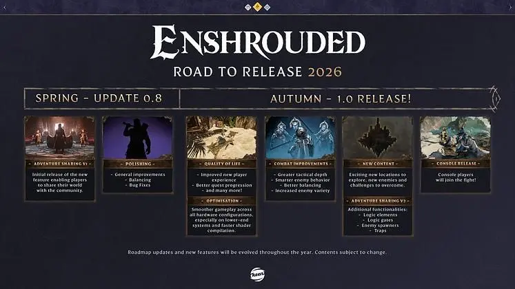 Enshrouded's 1.0 Update Confirmed to Release in Autumn 2026 1.0 As the Survival Game Surpasses Five Million Players