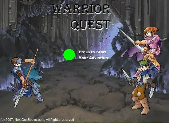 Browser-based fantasy RPG 'Warrior Quest' from NextGenBooks