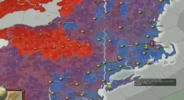 Birth Of America uses a simultaneous turn based battle system, which basically means that its a bloody free for all, much like a typical war.