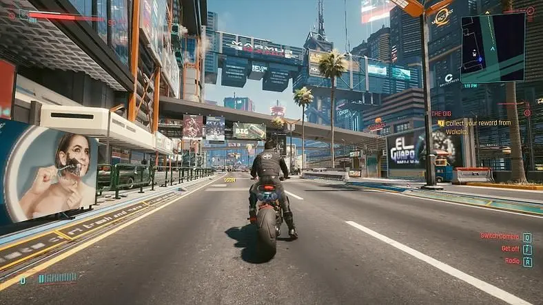 Cyberpunk 2077’s Distant Traffic Takes A Page From Road Rash