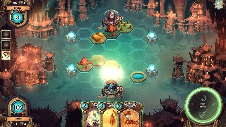 Faeria is a little bit Hearthstone, but it's trying to create its own identity