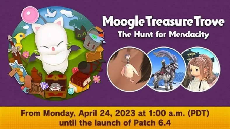 FFXIV Moogle Treasure Trove 2023 - The Hunt for Mendacity Event Start and End Dates, Rewards