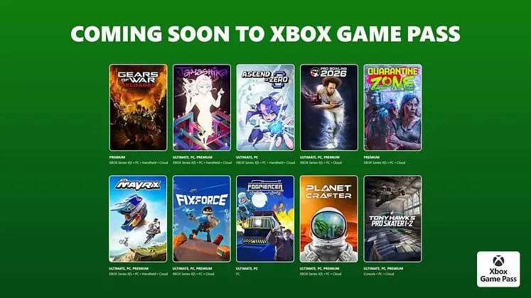 Games Coming to Xbox Game Pass in 2026 - July Wave 1: Palworld 1.0, Gears of War Reloaded, THPS 1+2 & More