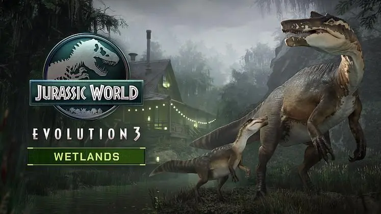 Frontier fully reveals Jurassic World Evolution 3's Wetlands Pack DLC, coming December 9 alongside Update 1.2