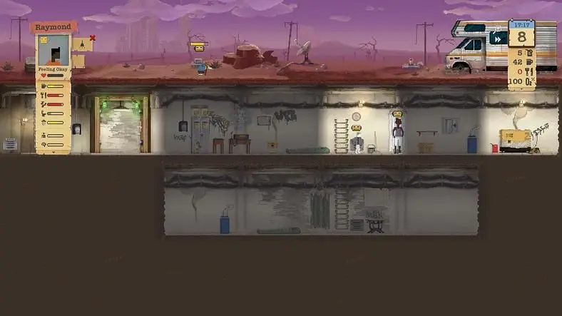 Take out Fallout and add –ed.