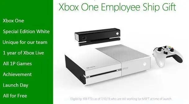 Microsoft employees getting beautiful white Xbox One exclusively