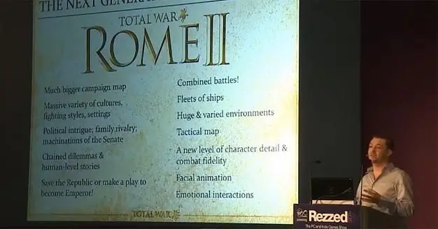 Total War: Rome II and Company of Heroes 2 playable at Rezzed
