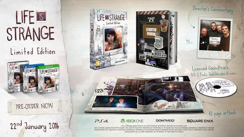 Life Is Strange getting special retail boxed edition in January 2016