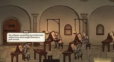 Pentiment Director Clears Whiteboard, Prompting Fallout: New Vegas 2 Requests from Fans