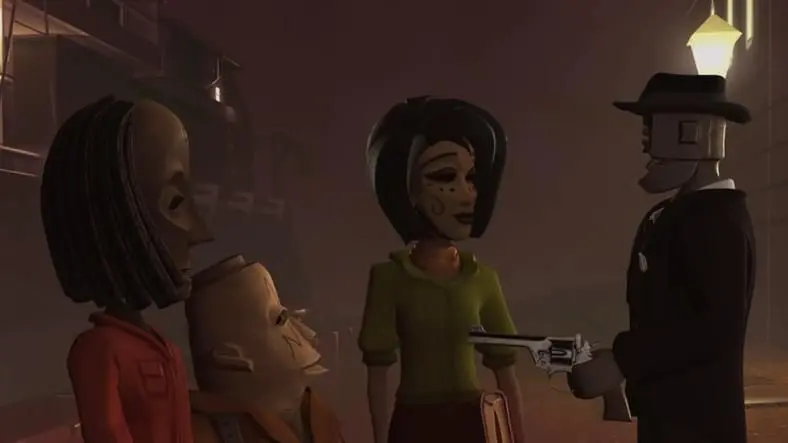 Living African masks attached to claymation bodies? No, it's not Chris Capel's worst nightmare.
