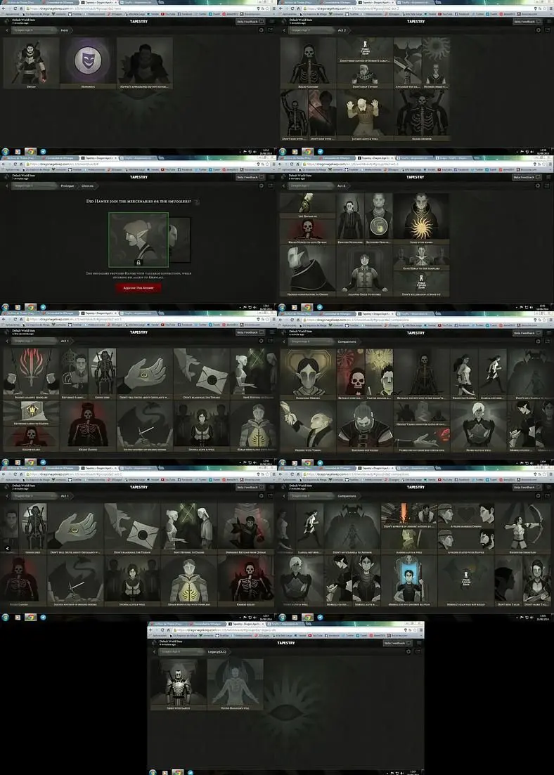 Several leaked screenshots of the Dragon Age Keep emerge