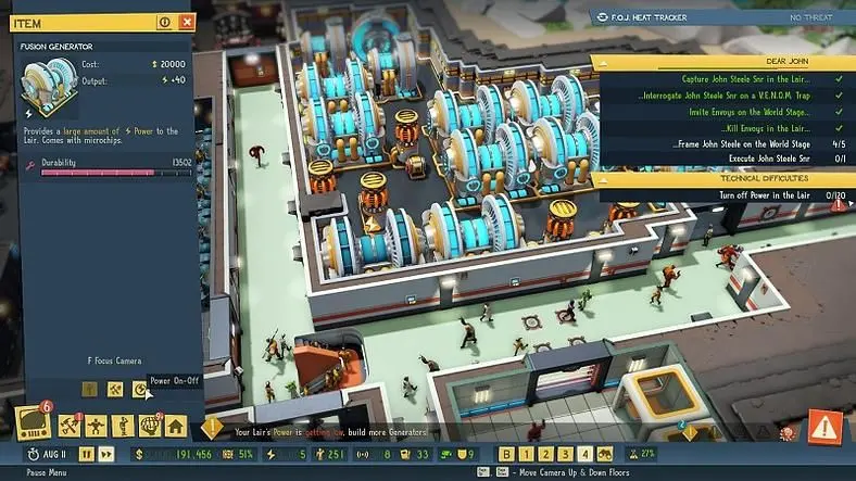 Evil Genius 2 Technical Difficulties Side Story - The Quest to Fix Your Lair and Trace Elusive Emails