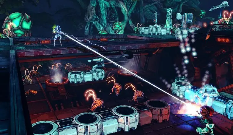 Shooting alien bugs and arranging a pretty maze of death is all in a day's work for Chris Capel.