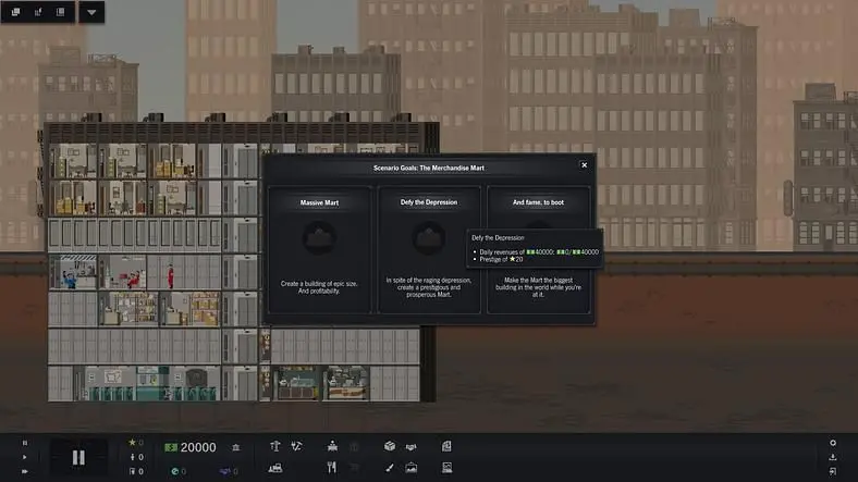 You start with an empty plot of land, some cash, and the unstoppable dream of constructing a really tall building.