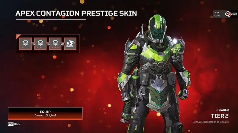 Apex Legends Datamine Reveals Caustic Prestige Skin Release Date