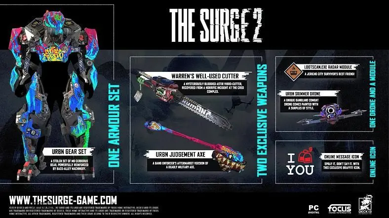 The Surge 2 URBN Gear Pack Location - Where to find the Pre-Order Bonuses