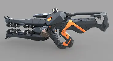 Concept art shows off the arsenal of high-tech weaponry found in Cliff Bleszinski's upcoming Project BlueStreak