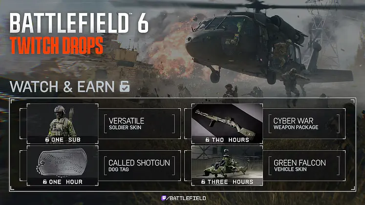 Battlefield 6 Launch Week Twitch Drops for October 2025