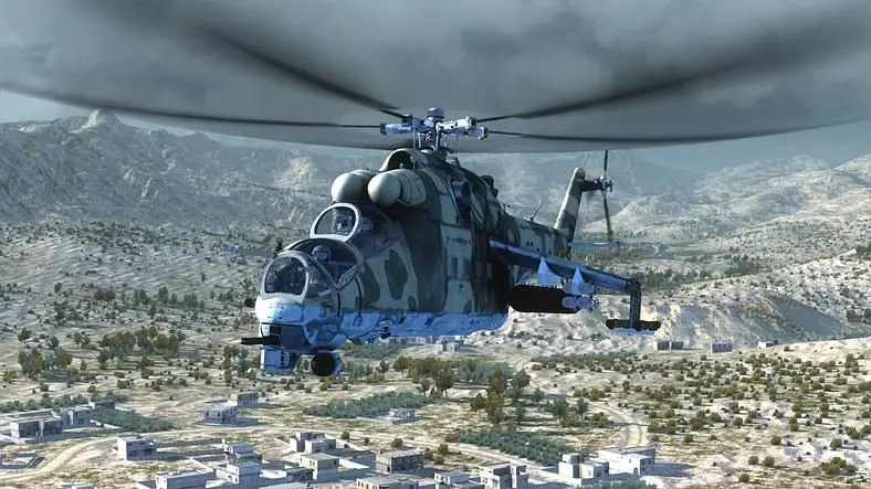 Combat flight simulator Air Missions: Hind hits Steam Greenlight