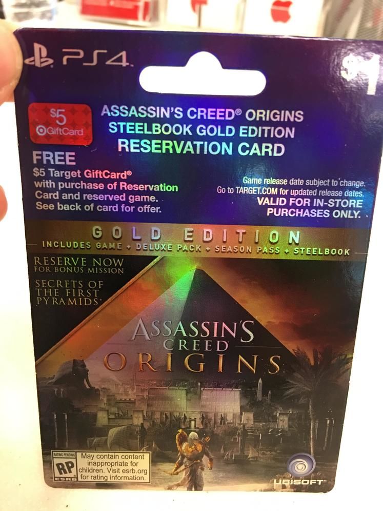  Assassin's Creed: Origins Pre-Order Card Fuels The Fires Of Its Existence 