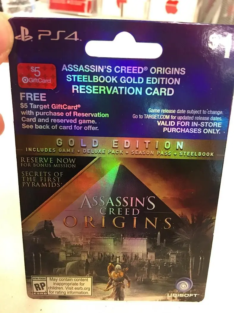 Assassin's Creed: Origins Pre-Order Card Fuels The Fires Of Its Existence